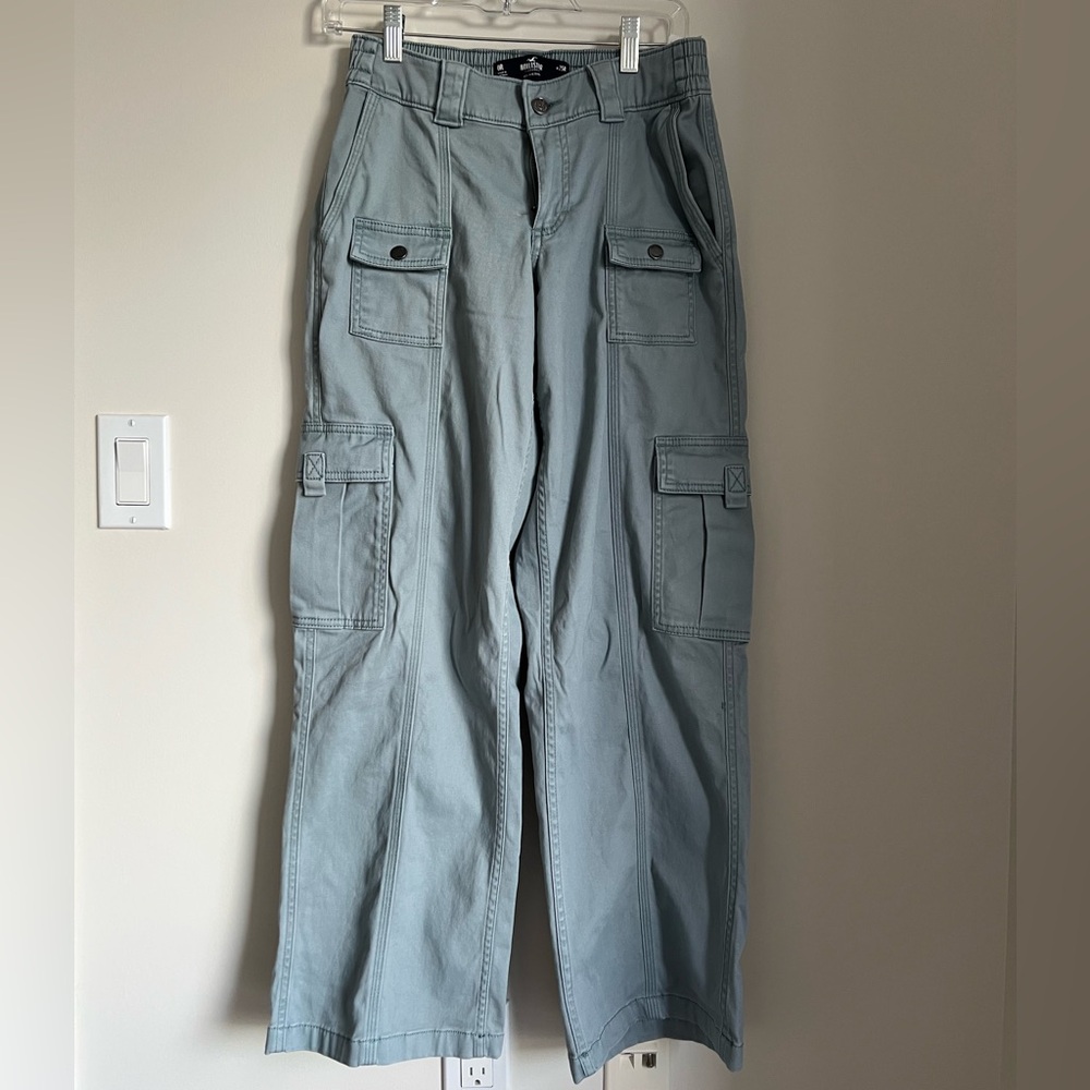 LOW-RISE 4-POCKET CARGO BAGGY PANTS